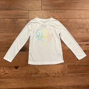 Hurley Girl's Long Sleeve Dri-Fit UPF 50+ Swim Shirt - Size 5/6